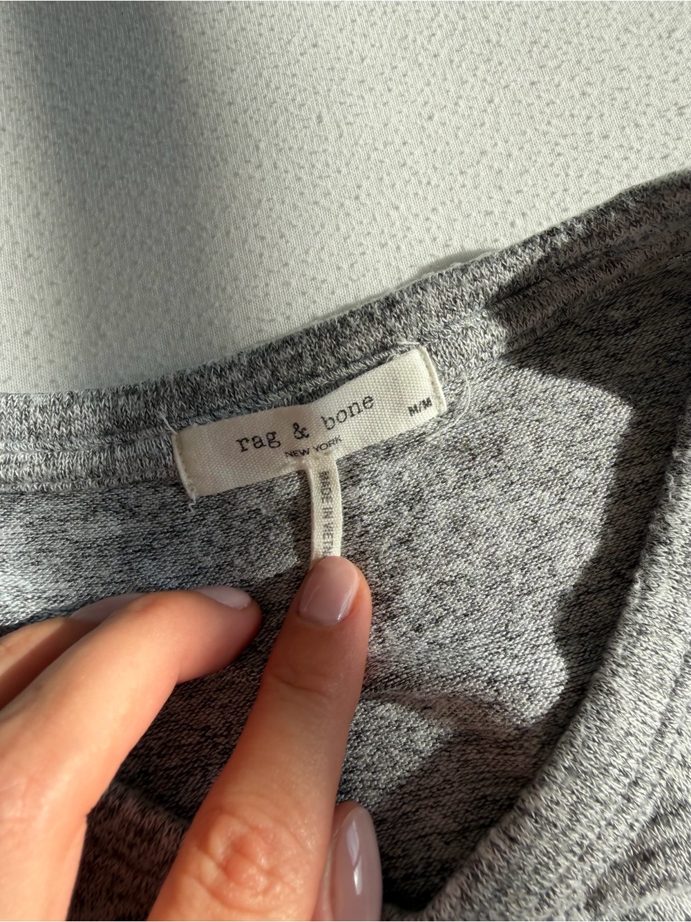 rag & bone Heather Gray Ribbed Tank - Picture 2 of 2